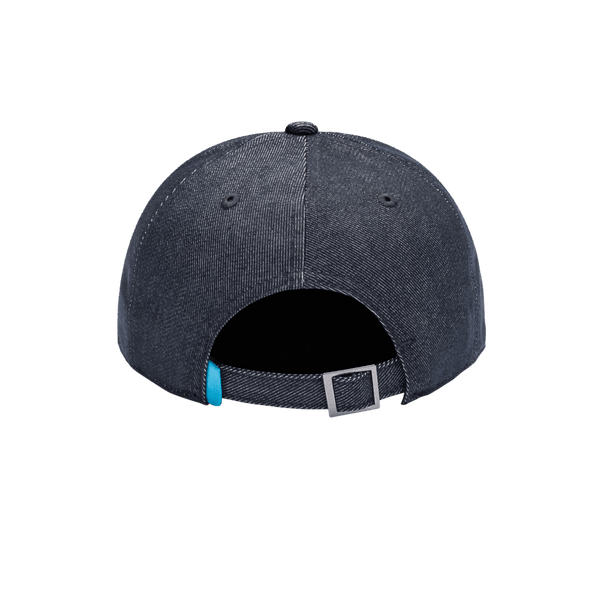 Manchester City 541 Adjustable with high crown, curved peak brim, and adjustable buckle strap closure, in Navy